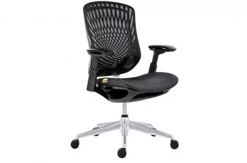 Modern kancelrska stolika Bat net perf black