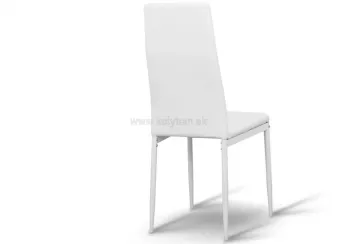 Jedlensk stolika Coleta ekokoa biela/kov biela
