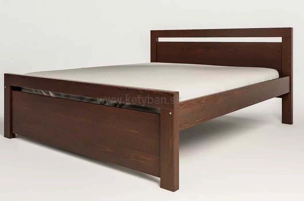 Drevená posteľ Rhino II, 200x160 cm, brown