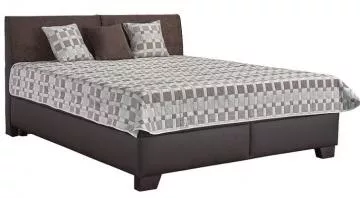 Čalúnená posteľ Quatro, Loft Brown / Aston 4 Brown / Silvia Duo 2a