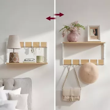 Súprava nástenných políc v dekore duba