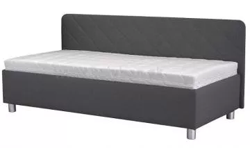 Čalúnená posteľ Fiona, Malmö new 95, 1x dlhé čelo, s matracom