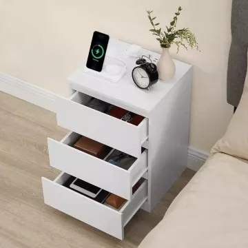 Nočný stolík ANT-E1161 WT - biely