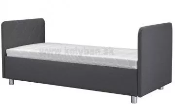 Čalúnená posteľ Fiona, Malmö new 95, 2x krátke čelo, s matracom