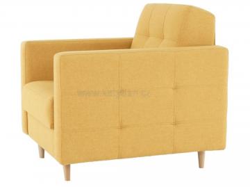 Kreslo Amedia horčicová