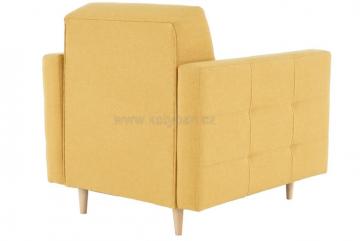 Kreslo Amedia horčicová