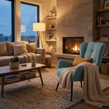 Kreslo ušiak AK-H9206 Blue2