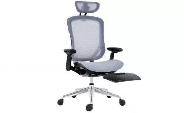 Moderná kancelárska stolička Bat net PDH footrest grey