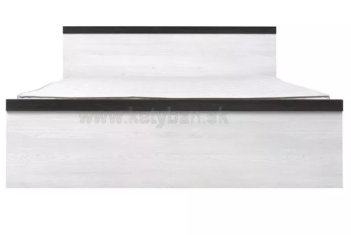 Drevená posteľ Porto LOZ/160 smrekovec sibiu svetlý