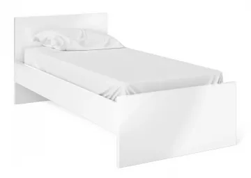 Posteľ Simplicity 211 90x190 cm - biely lesk