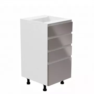 Spodn skrinka, biela / ed extra vysok lesk, av, AURORA D40S4