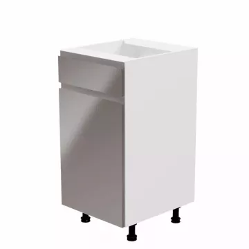 Spodn skrinka, biela / ed extra vysok lesk, av, AURORA D40S1