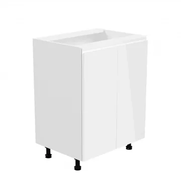 Spodn skrinka, biela / biela extra vysok lesk, AURORA D602F