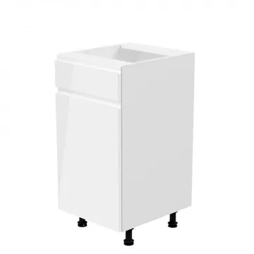 Spodn skrinka, biela / biela extra vysok lesk, av, AURORA D40S1