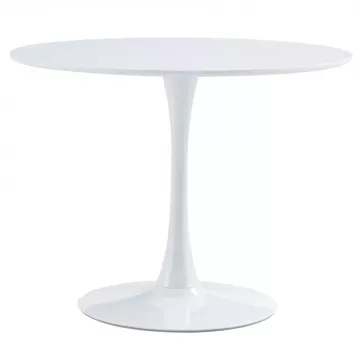 Jedlensk stl, okrhly, biela matn, priemer 110 cm, REVENTON NEW