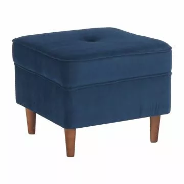 Modern taburet, modr/orech, RUFINO 3 NEW
