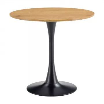 Jedlensk stl, okrhly, dub/ierna, priemer 110 cm, REVENTON NEW
