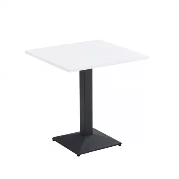 Jedlensk bistro stl, biela / ierna, 70x70 cm, RINALDO TYP 1