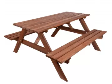 Piknik so sklopnmi lavikami 180 cm