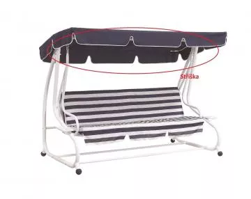 strieka k hojdake DE LUXE - modr