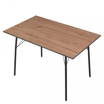 Jedlensk stl, dub artisan/ierna, 120x75x75 cm, NALAK TYP 2