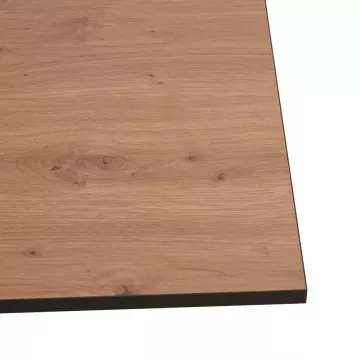 Jedlensk stl, dub artisan/ierna, 70x70x75 cm, NALAK TYP 1