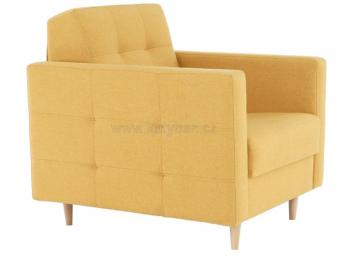 Kreslo Amedia horčicová