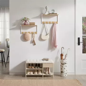 Súprava nástenných políc v dekore duba