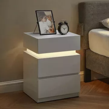 Nočný stolík ANT-E1163 WT - biely