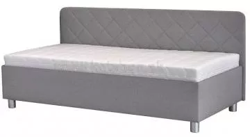 Čalúnená posteľ Fiona, Malmö new 83, 1x dlhé čelo, s matracom