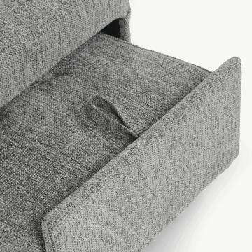 Rozkladacie kreslo, sivá, látka, ASB-C3210 GREY2 ? Šedá