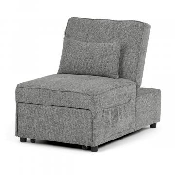 Rozkladacie kreslo, sivá, látka, ASB-C3210 GREY2 ? Šedá