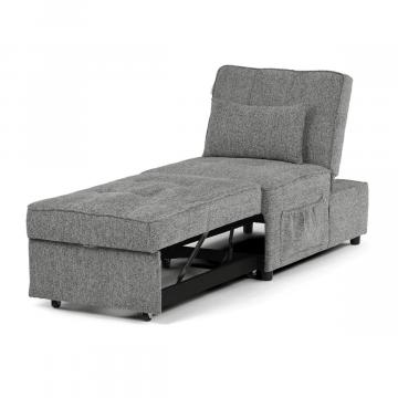 Rozkladacie kreslo, sivá, látka, ASB-C3210 GREY2 ? Šedá