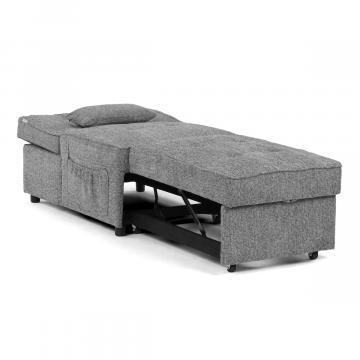 Rozkladacie kreslo, sivá, látka, ASB-C3210 GREY2 ? Šedá