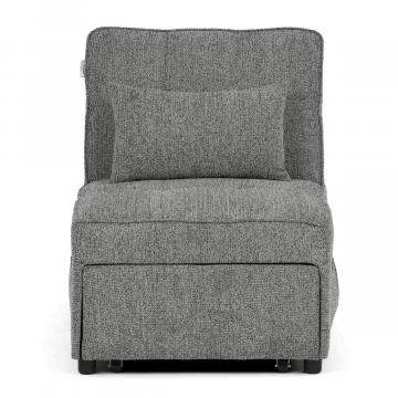 Rozkladacie kreslo, sivá, látka, ASB-C3210 GREY2 ? Šedá