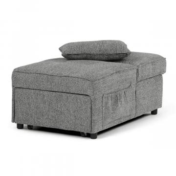 Rozkladacie kreslo, sivá, látka, ASB-C3210 GREY2 ? Šedá