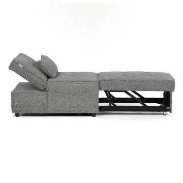 Rozkladacie kreslo, sivá, látka, ASB-C3210 GREY2 ? Šedá