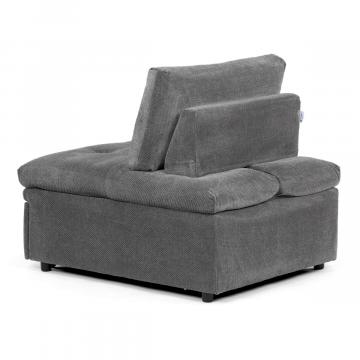 Rozkladacie kreslo, sivá, látka, ASB-C3410 GREY2 ? Šedá
