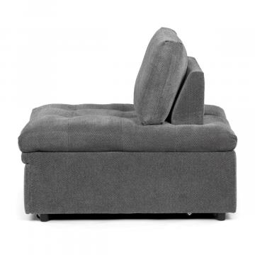 Rozkladacie kreslo, sivá, látka, ASB-C3410 GREY2 ? Šedá