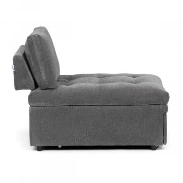 Rozkladacie kreslo, sivá, látka, ASB-C3410 GREY2 ? Šedá