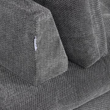 Rozkladacie kreslo, sivá, látka, ASB-C3410 GREY2 ? Šedá