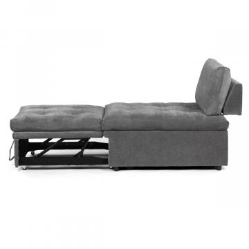 Rozkladacie kreslo, sivá, látka, ASB-C3410 GREY2 ? Šedá