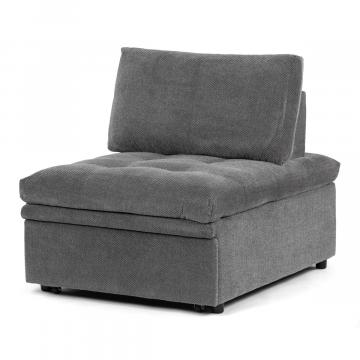 Rozkladacie kreslo, sivá, látka, ASB-C3410 GREY2 ? Šedá