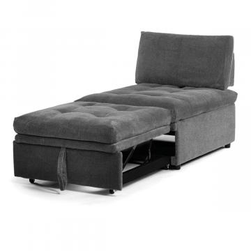 Rozkladacie kreslo, sivá, látka, ASB-C3410 GREY2 ? Šedá