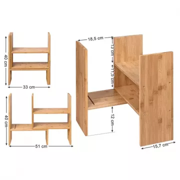 stoln� organiz�r z bambusu AUK-E1045 NAT