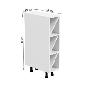 Spodn skrinka, biela, AURORA D20W