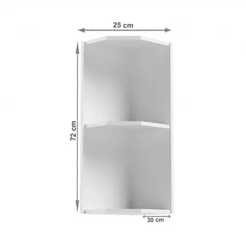 Horn rohov skrinka, biela, AURORA G25PZ