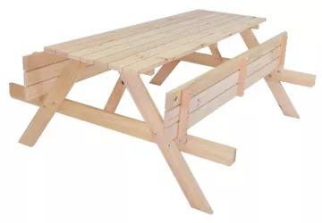 Piknik so sklopnmi lavikami 180 cm