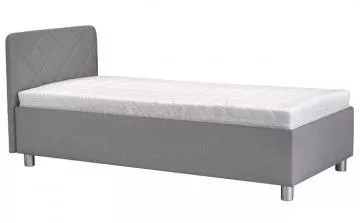 Čalúnená posteľ Fiona, Malmö new 83, 1x krátke čelo, s matracom