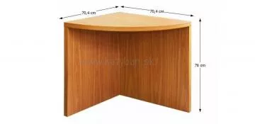 Rohový oblúkovitý stôl Oscar T5.